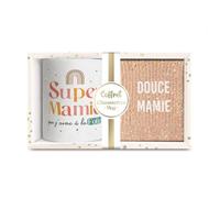 STC Coffret mug chaussettes paillettes affectif douce mamie