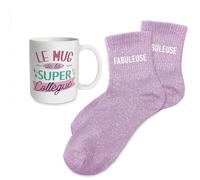 STC Coffret mug chaussettes paillettes affectif fabuleuse
