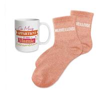 STC Coffret mug chaussettes paillettes affectif merveilleuse