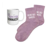 STC Coffret mug chaussettes paillettes affectif reine des garces