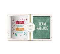 STC Coffret mug chaussettes paillettes affectif team raleuse