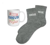 STC Coffret mug chaussettes paillettes chieuse