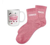 STC Coffret mug chaussettes paillettes connasse