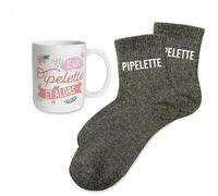 STC Coffret mug chaussettes paillettes pipelette