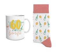 STC Coffret Mug et Chaussettes Assorties - 60 Ans Je me Bonifie