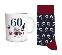 STC Coffret Mug et Chaussettes Assorties - 60 Ans Je Me Bonifie !