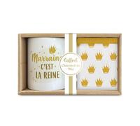 STC Coffret Mug et Chaussettes Fantaisie - Marraine La Reine
