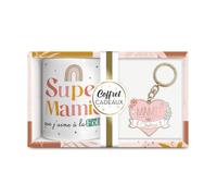 STC Coffret mug porte cle mamie cherie