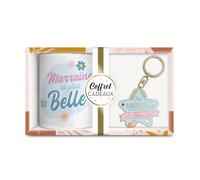STC Coffret mug porte cle marraine