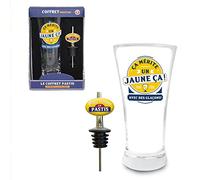 STC - COFFRET PASTIS VERRE BEC VERSEUR MÉRITE UN JAUNE