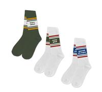 STC Coffret Trio Chaussettes Homme Fantaisie - Frère idéal/Casse-Pied/Sportif au Repos