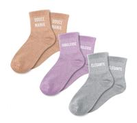 STC Coffret de chaussettes Douce Mamie Paillettes Pointure 36-42 Cadeau personnalisé