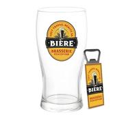 coffret verre à bière travail - CD5598 Jaune
