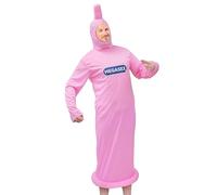 DEGUISE TOI - Déguisement préservatif adulte - 1 Combinaison - Taille Unique - Rose - Déguisements adultes - 100% polyester - Laver à la main -