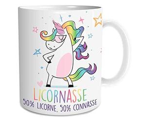 STC CuisineDuChef Mug Licorne Licornasse 50% Licorne 50% Connasse