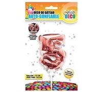 STC - Décoration de Gâteau Ballon Rose Doré - Chiffre 5 G