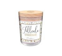 STC Dorés CD4290_44 STC, Bougie verre FILLEULE EXTRAORDINAIRE parfum cerise