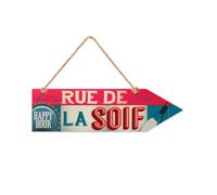 STC - Fléche à Suspendre en Bois 8,5 x 30 cm - Rue de la Soif
