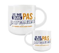 STC Grand mug je ne suis pas paresseux