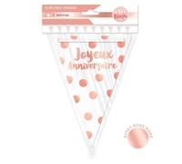 STC - Guirlande Joyeux Anniversaire Party Blush