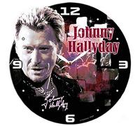 Horloge bois Johnny Hallyday velvet