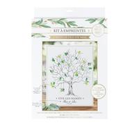 STC Kit Arbre à empreintes Vive les Mariés – Décoration de fête, carton 30x40 cm