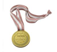 STC - MÉDAILLE d'or RÉSINE Super Nounou 10.5CM Rose