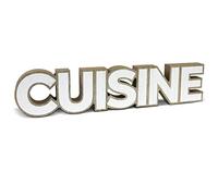 SUD TRADING Mot à poser décoratif en bois - Cuisine