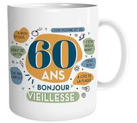 STC Mug 60 Ans, Bonjour Vieillesse/Dimensions : 11,5 x 8 x 9,7 cm