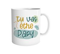 Mug - SUD TRADING - Tu vas être Papy - Céramique - Compatible micro-onde - Design contemporain