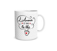STC - Mug Blanc St Valentin - L'amour est dans le Thé