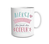 STC Mug en céramique Merci Beaucoup du Fond du Cœur 9,5x8 cm