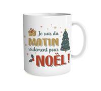 STC Mug je suis du matin pour noel