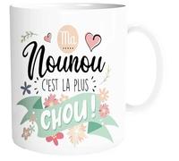 STC Mug Ma nounou c'est la plus chou 9,5x8 cm Blanc G