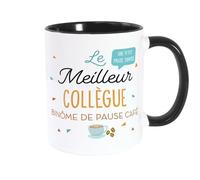 STC Mug noir meilleur collegue