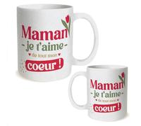 STC Mug paillettes maman je t aime