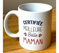 STC Mug Certifiée Meilleure Belle-Maman Blanc