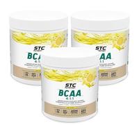 STC NUTRITION - BCAA 4 : 1 : 1 - Favorise un meilleur développement musculaire & une meilleure récupération - Résistance à la fatigue - Ratio optimal Leucine, Valine, Isoleucine - Lot de 3