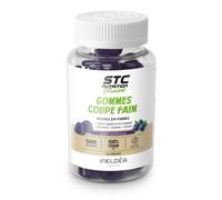 STC NUTRITION - Gommes Coupe Faim - Complément alimentaire sans sucres - Plantes, Chrome et Fibres - Réduit l'appétit et fringales - Soutien les objectifs de perte de poids - Goût myrtille - 60 gommes