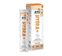 STC Nutrition Hydr hydratation, électrolytes, isotonique 20 pastilles | Goût pêche, vitamines, zinc, magnésium, calcium, potassium, sodium, chaleur, alcool, sport, fatigue, voyage, récupération