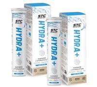 STC Nutrition Hydr hydratation, électrolytes, isotonique 2x20 pastilles | Goût neûtre, vitamines, zinc, magnésium, calcium, potassium, sodium, chaleur, alcool, sport, fatigue, voyage, récupération