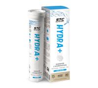 STC NUTRITION - Hydra+ - Préparation pour boisson isotonique à base d'Électrolytes, Vitamines, sucre et édulcorant naturels - Optimise l'hydratation - 20 Pastilles - Goût neutre