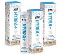 STC NUTRITION - Hydra+ - Préparation pour boisson isotonique à base d'Électrolytes, Vitamines, sucre et édulcorant naturels - Optimise l'hydratation - Neutre - Lot de 3