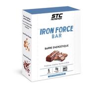 STC NUTRITION - Iron Force Bar - Barre énergétique protéinée - Créatine + Taurine + BCAA - Actif breveté - Etui de 5 barres - Goût