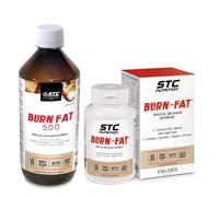 STC NUTRITION - Pack Burn Fat - Brûle-Graisse & Déstockage - Séchage extrême + Définition Musculaire - Cure Complète 1 Mois - L-Carnitine, Café Vert, Guarana & Thé Vert - Gélules + Solution Liquide