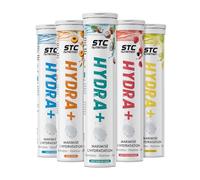 STC NUTRITION - Pack Hydra+ - Préparation pour boisson isotonique à base d'électrolytes, Vitamines, sucre et édulcorant naturels - Optimise l'hydratation - 20 Pastilles - Lot de 5