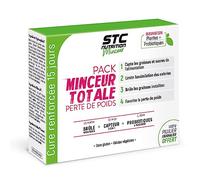 STC Nutrition Pack Minceur Totale gestion de la silhouette cure de 15j | Probiotiques, L-Gasseri, assimilation des calories, thé vert, nopal, ascophyllum