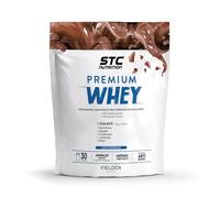 STC NUTRITION - Premium Whey - 80% de protéines natives de lactosérum - Croissance, maintien et réparation musculaires - Digestion facile - 30 Shakers - Doypack 750g