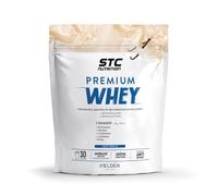 STC NUTRITION - Premium Whey - 80% de protéines natives de lactosérum - Croissance, maintien et réparation musculaires - Digestion facile - 30 Shakers - Doypack 750g