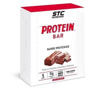 STC Nutrition Protein Bar protéinée contrôle du poids chocolat 5 barres | Récupération, performances, 15g de protéines par barre, maintien de la masse musculaire, minéraux, vitamine B6